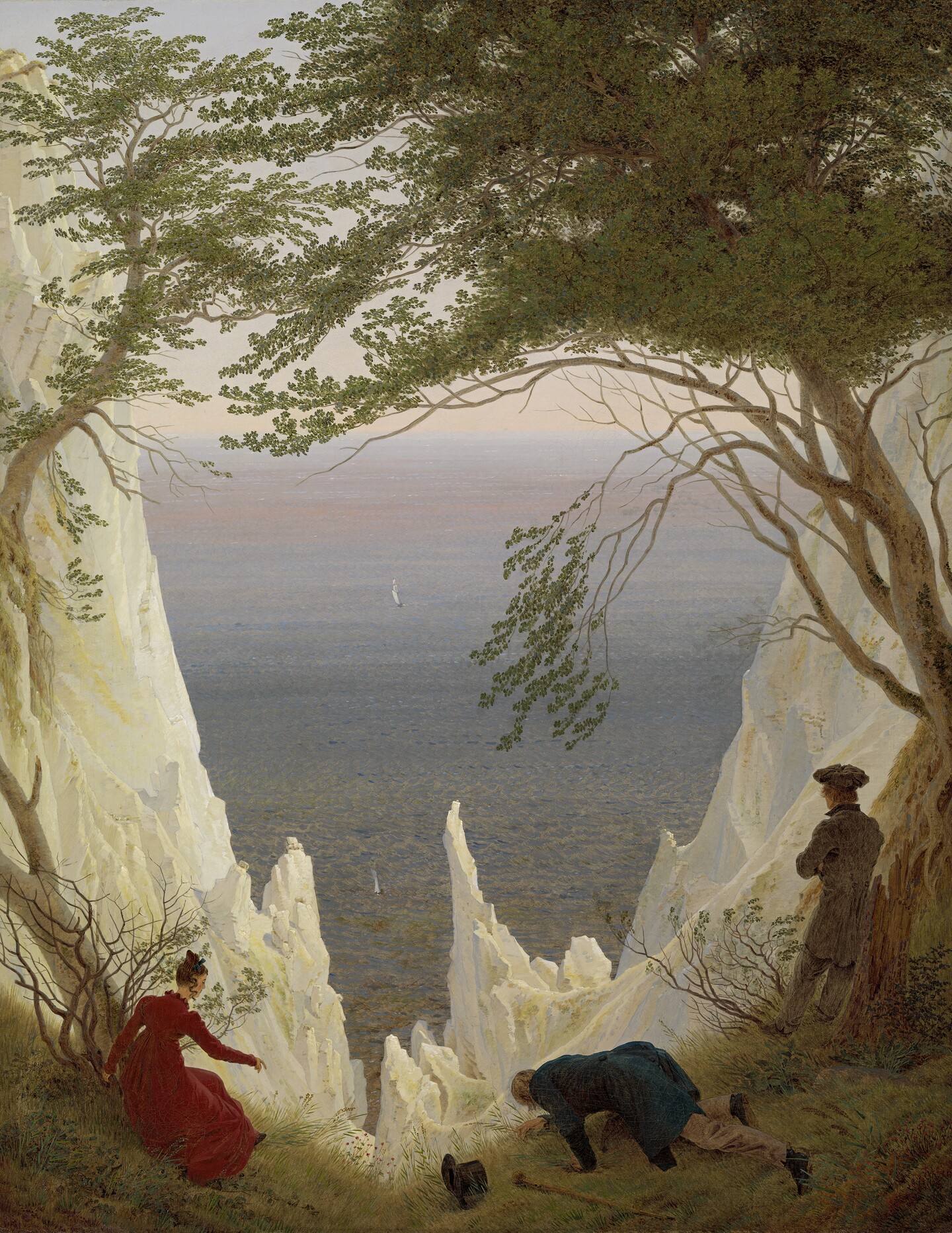 Caspar David Friedrich (1774–1840) Kreidefelsen auf Rügen, 1818 Öl auf Leinwand, 90 x 70 cm Kunst Museum Winterthur, Stiftung Oskar Reinhart © Foto: SIK-ISEA, Zürich / Philipp Hitz	