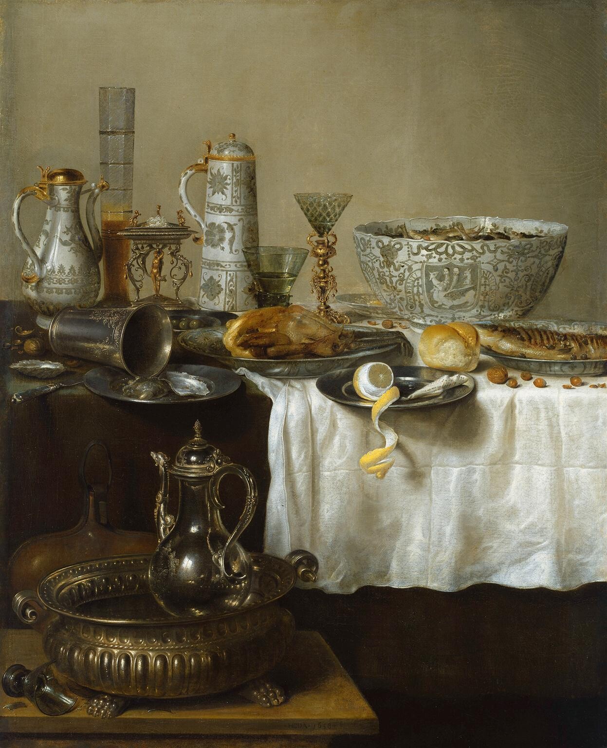 Willem Claesz. Heda (1594-1680/82), Prunkstillleben, 1638 © Hamburger Kunsthalle / bpk, Foto: Elke Walford