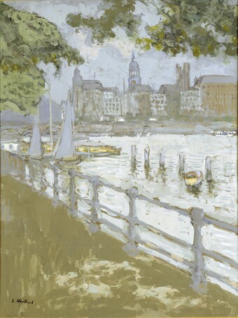 Édouard Vuillard (1868–1940) Blick auf die Binnenalster, 1913 Gouache auf Pappe, 74 x 55,2 cm © Hamburger Kunsthalle/bpk Foto: Elke Walford