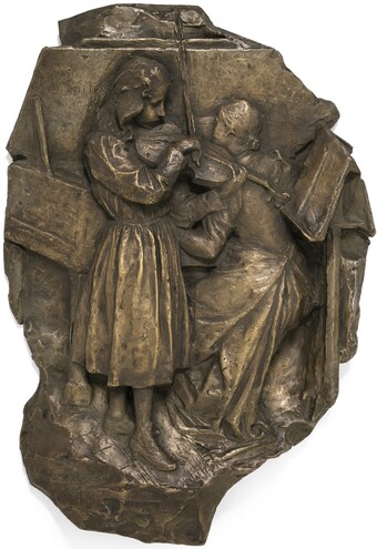 Alexandre Charpentier (1856–1909) Bildnis Louise Charpentier, 1891  Medaille: Bronze, 440 x 320 mm © Hamburger Kunsthalle Foto: Christoph Irrgang