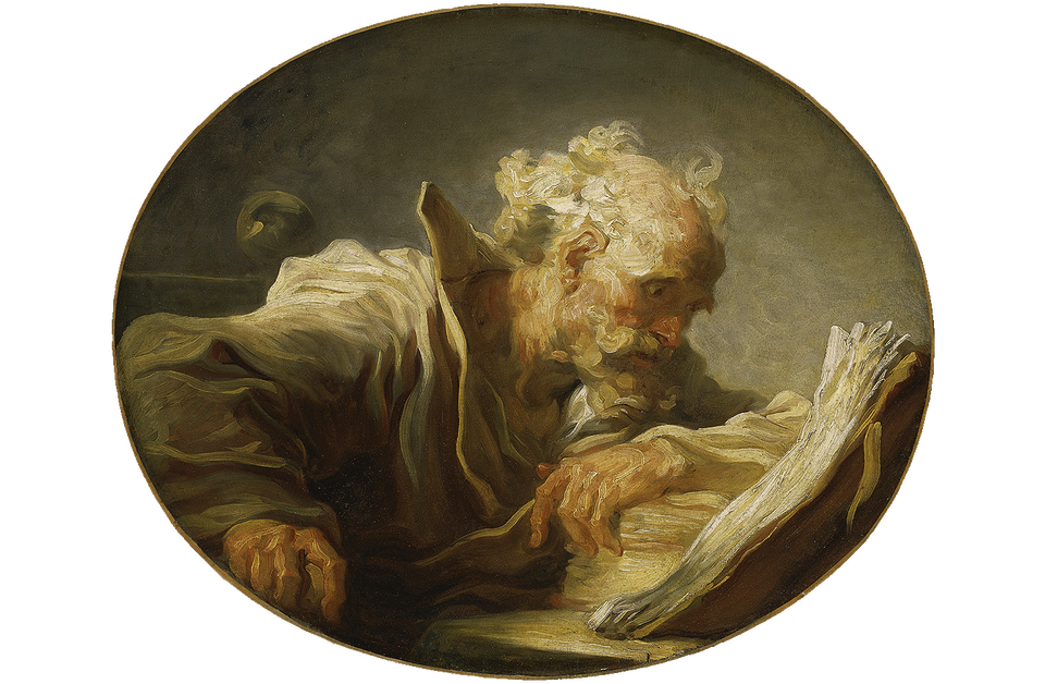 Jean-Honoré Fragonard (1732 - 1806) Der Philosoph, um 1764 Öl auf Leinwand 59 cm x 72,2 cm © Hamburger Kunsthalle / bpk Foto: Elke Walford Jean-Honoré Fragonard (1732 - 1806) Der Philosoph, um 1764 Öl auf Leinwand 59 cm x 72,2 cm © Hamburger Kunsthalle / bpk Foto: Elke Walford