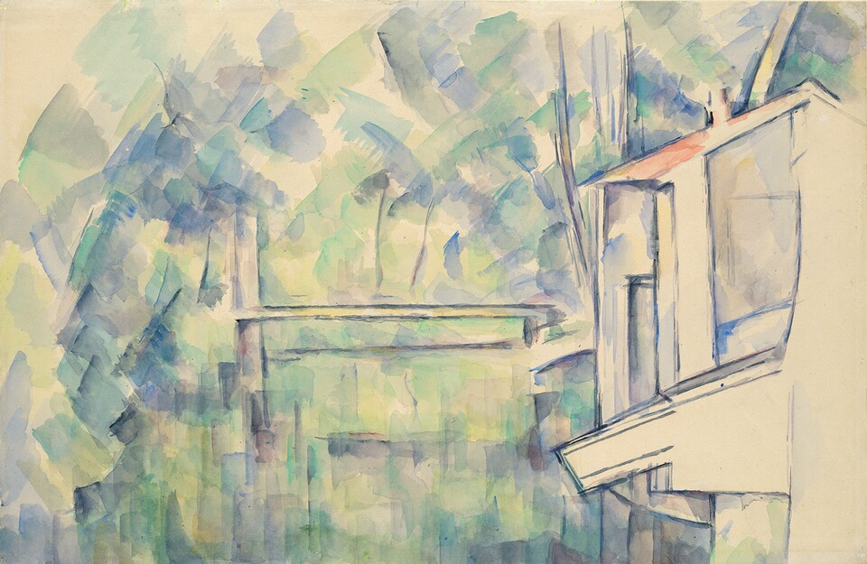 Paul Cézanne (1839 - 1906) Mühle am Fluß (Die Brücke von Maincy), 1904/05, © Hamburger Kunsthalle / bpk Foto: Christoph Irrgang Paul Cézanne (1839 - 1906) Mühle am Fluß (Die Brücke von Maincy), 1904/05, © Hamburger Kunsthalle / bpk Foto: Christoph Irrgang
