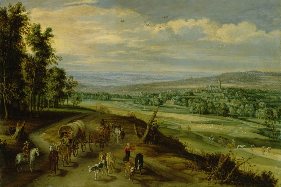 Isaac van Oosten, (1613 - 1661), Niederländische Landschaft, © Hamburger Kunsthalle / bpk Foto: Elke Walford Isaac van Oosten, (1613 - 1661), Niederländische Landschaft, © Hamburger Kunsthalle / bpk Foto: Elke Walford
