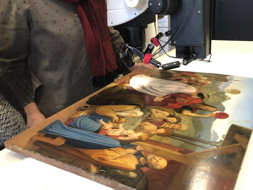 Kunsttechnologische Forschungen zur Staffeleimalerei der Nazarener, Foto: Hamburger Kunsthalle Kunsttechnologische Forschungen zur Staffeleimalerei der Nazarener, Foto: Hamburger Kunsthalle