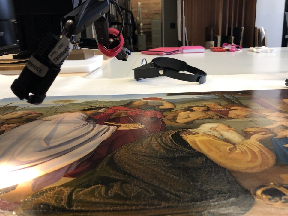 Kunsttechnologische Forschungen zur Staffeleimalerei der Nazarener, Foto: Hamburger Kunsthalle Kunsttechnologische Forschungen zur Staffeleimalerei der Nazarener, Foto: Hamburger Kunsthalle