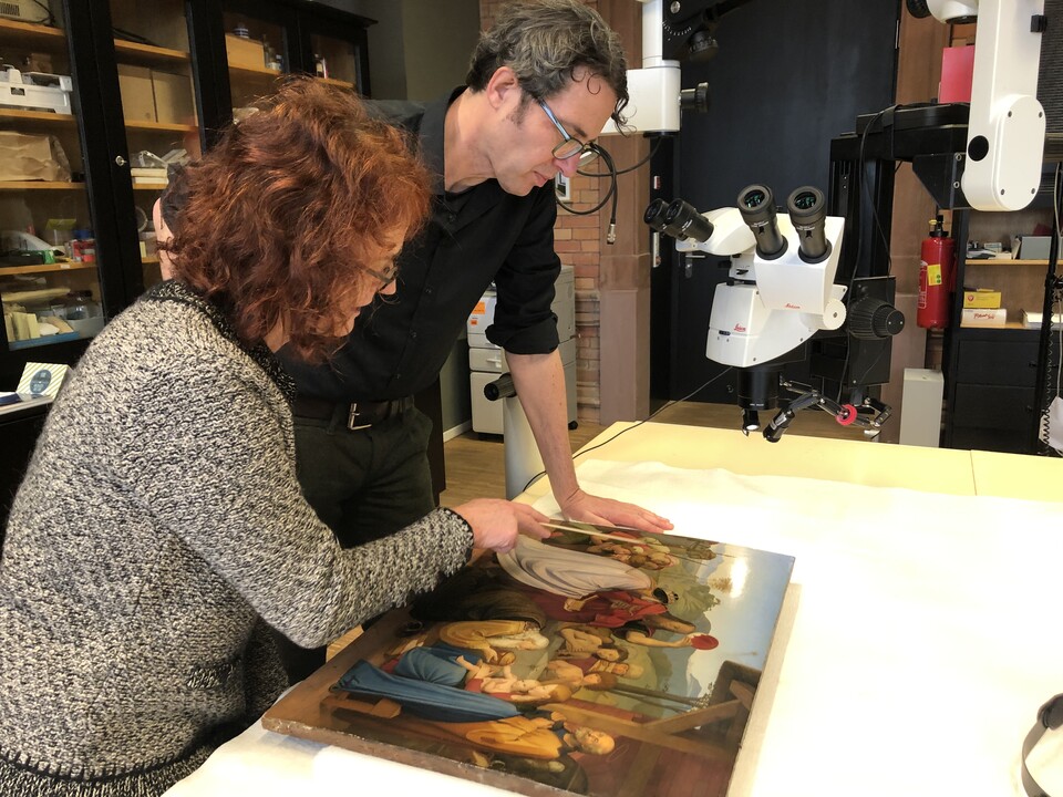 Kunsttechnologische Forschungen zur Staffeleimalerei der Nazarener   Foto: Hamburger Kunsthalle Kunsttechnologische Forschungen zur Staffeleimalerei der Nazarener   Foto: Hamburger Kunsthalle