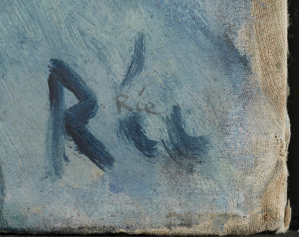 Signatur auf Anita Rée (1885–1933): Schlucht bei Pians, 1921, Foto: Heike Schreiber / Nikoline Zornikau