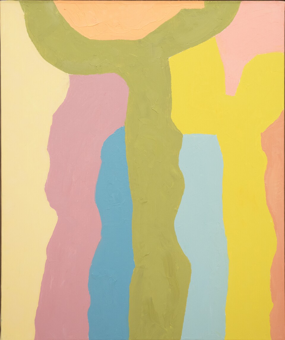 Etel Adnan (1925–2021) Untitled (#302), 2018  Öl auf Leinwand 55 x 46 cm Hamburger Kunsthalle, Dauerleihgabe der Stiftung Hamburger Kunstsammlungen © Courtesy of artist’s estate & Sfeir-Semler Gallery Beirut/Hamburg Etel Adnan (1925–2021) Untitled (#302), 2018  Öl auf Leinwand 55 x 46 cm Hamburger Kunsthalle, Dauerleihgabe der Stiftung Hamburger Kunstsammlungen © Courtesy of artist’s estate & Sfeir-Semler Gallery Beirut/Hamburg