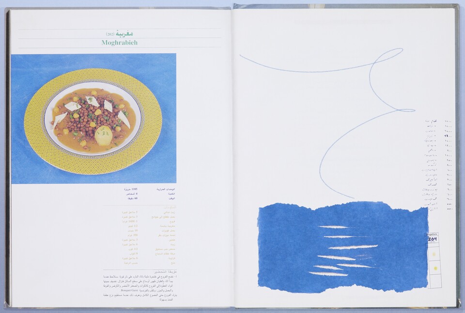 Walid Raad (*1967), The Bleeding Heart Cookbook_Cocaine_Moghrabieh, 2024, Hamburger Kunsthalle, Kupferstichkabinett, erworben 2024 von der Griffelkunst-Vereinigung Hamburg e. V. © Walid Raad Foto: Griffelkunst-Vereinigung Hamburg e. V. Walid Raad (*1967), The Bleeding Heart Cookbook_Cocaine_Moghrabieh, 2024, Hamburger Kunsthalle, Kupferstichkabinett, erworben 2024 von der Griffelkunst-Vereinigung Hamburg e. V. © Walid Raad Foto: Griffelkunst-Vereinigung Hamburg e. V.