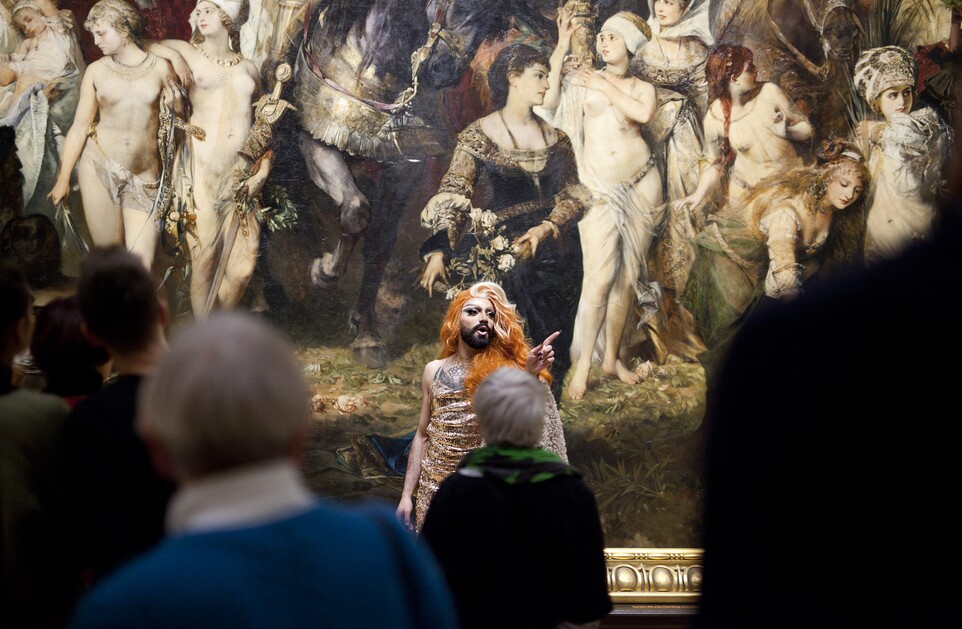 Dragführung Hamburger Kunsthalle, Lady Sasha, Foto: Vera Drebusch