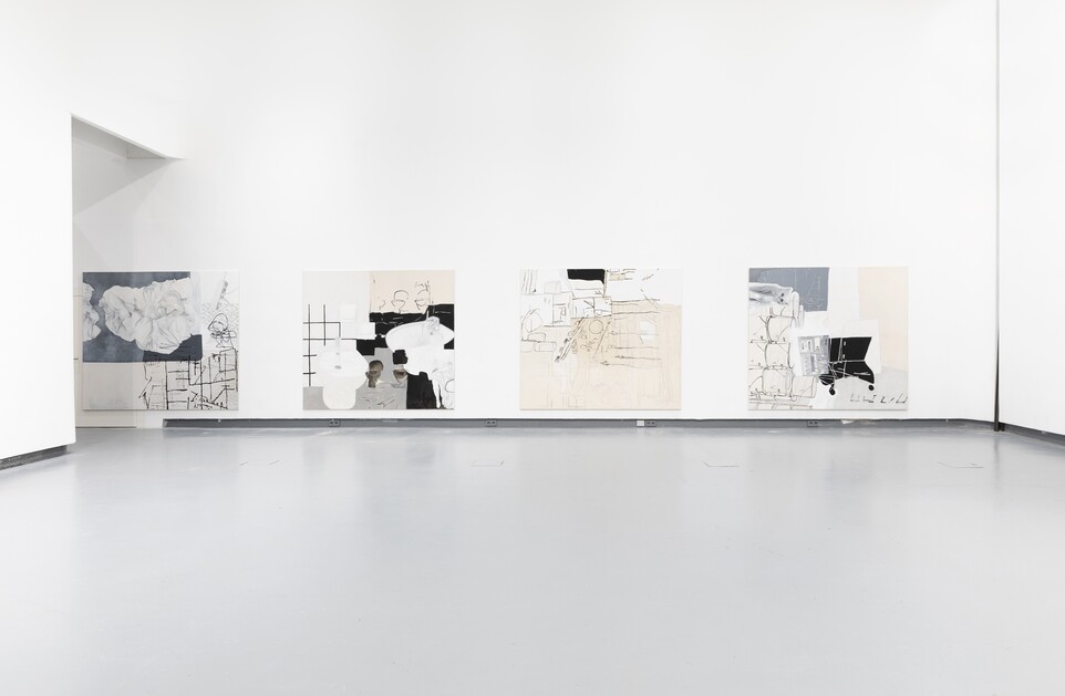 Fedele Maura Friede (*1997) eigentlich räumt niemand gerne auf (Installationsansicht HGB Galerie  2024), 2024 © Fedele Maura Friede  Foto: Viktoria Conzelman