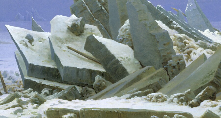 Caspar David Friedrich (1774–1840) Das Eismeer, 1823/24 Öl auf Leinwand, 96,7 x 126,9 cm Hamburger Kunsthalle © Hamburger Kunsthalle / bpk Foto: Elke Walford