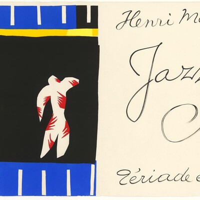 Henri Matisse (1889-1954), "Le clown"; "Henri Matisse, Jazz,Tériade éditeur" (Doppelseite), 1947, Druckgraphik, Hamburger Kunsthalle, Dauerleihgabe der Stiftung für die Hamburger Kunstsammlungen