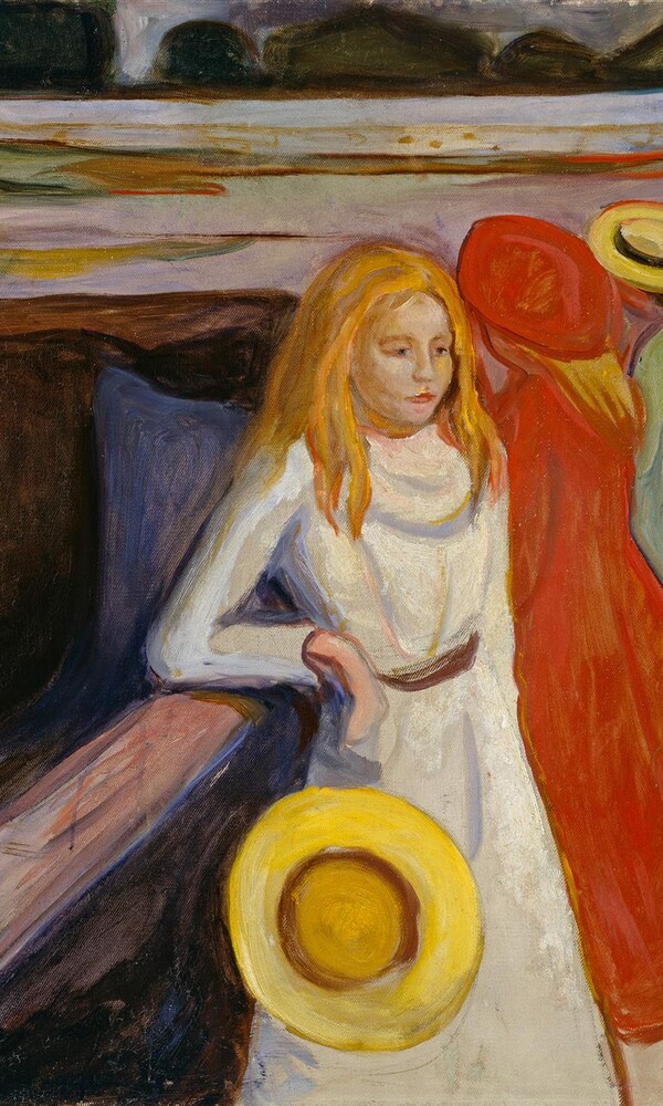 Edvard Munch, Mädchen auf der Brücke, 1901, © Hamburger Kunsthalle, Foto: Elke Walford 