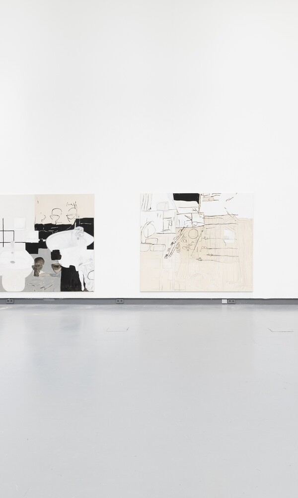 Fedele Maura Friede (*1997) eigentlich räumt niemand gerne auf (Installationsansicht HGB Galerie  2024), 2024 © Fedele Maura Friede  Foto: Viktoria Conzelman